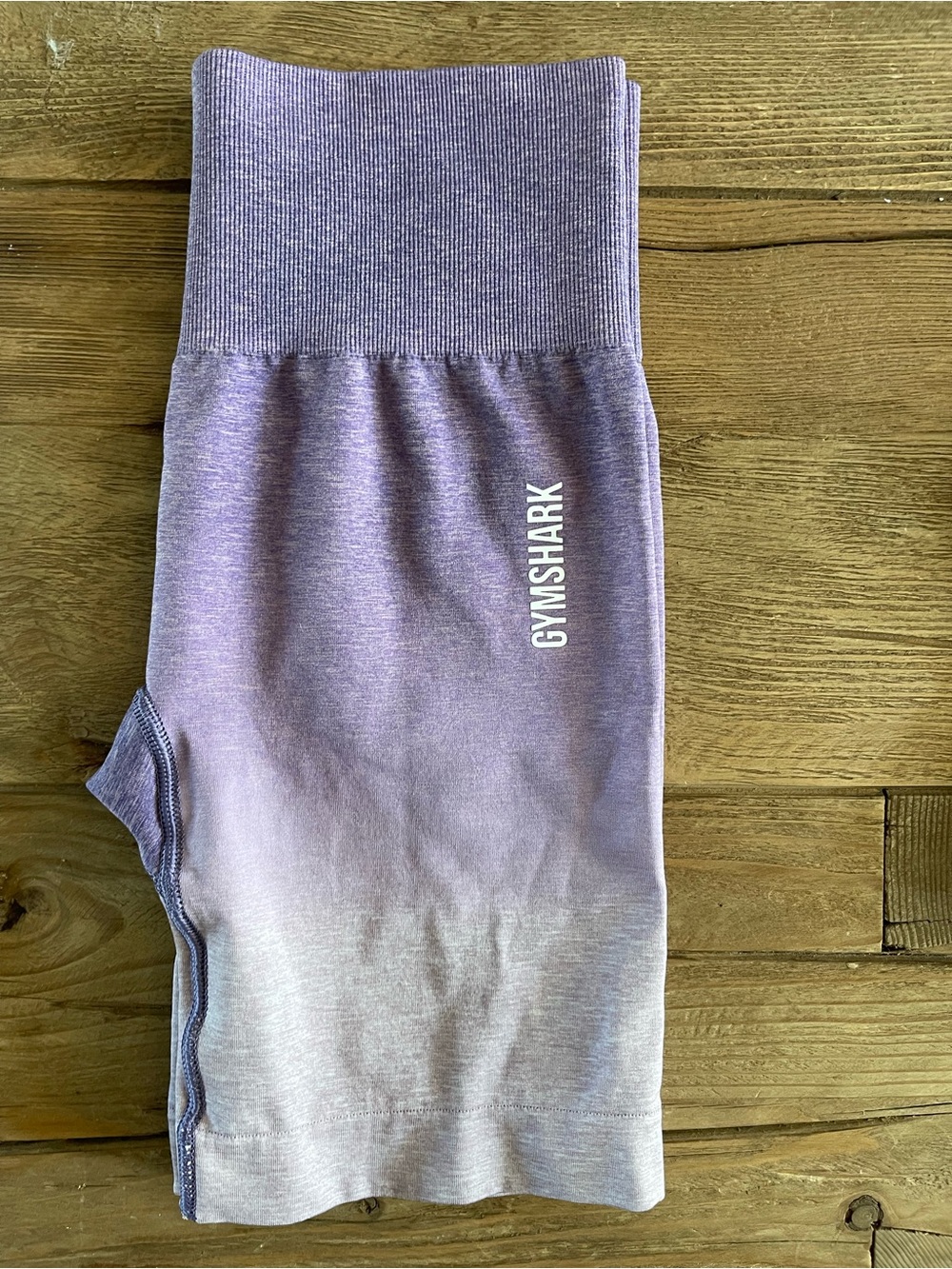 Gymshark Ombré Biker Shorts Bundle | Purple Seamless High-Waisted Shorts | Small